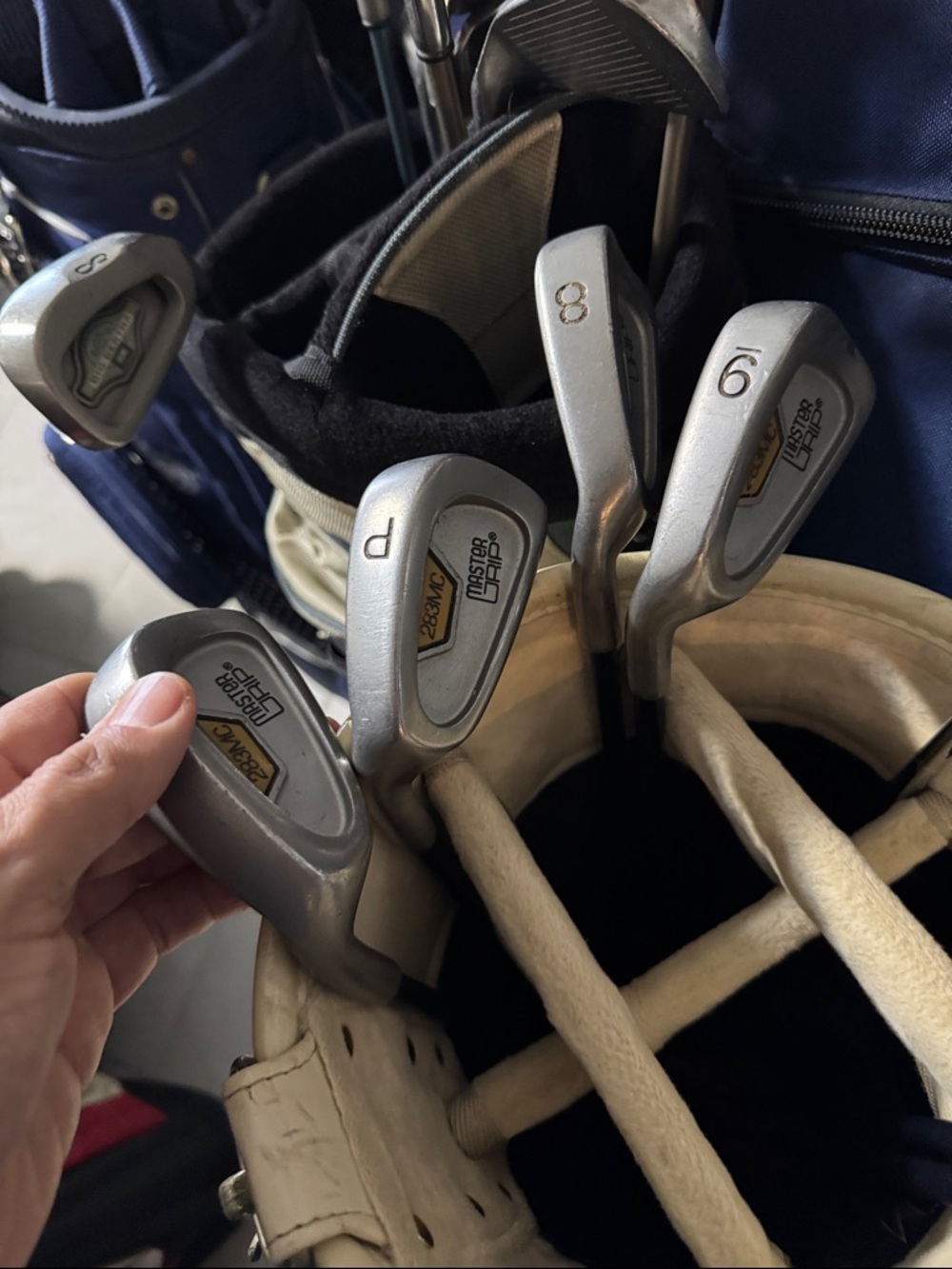 Masters Silver Irons with Gold Accent Badges